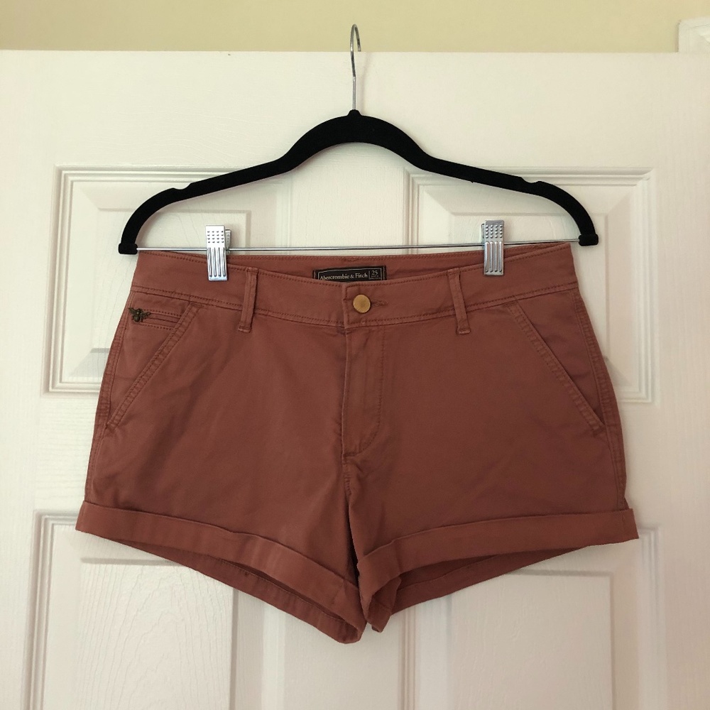 Abercrombie and Fitch Mid Rise Chino Shorts